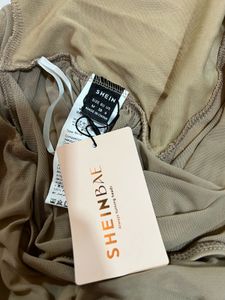 Shein Ruched Mesh skirt&amp;top set