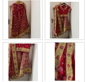 Royal Red Silk Bridal Lehenga Choli Heavy Dupatta