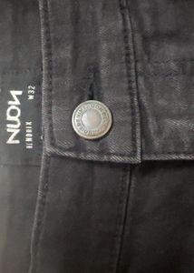 Nuon Charcoal Black Slim Fit Jeans