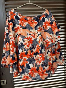 Floral Print Blouse Stylish Sleeve