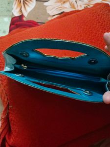 Sky Blue Colour Hand Purse Important