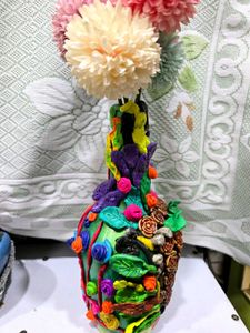 Unique Handmade Flower Vase with flowers