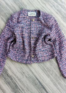 Chic Tweed Cropped Jacket