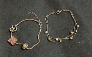 Charming Butterfly & Heart Bracelets Set