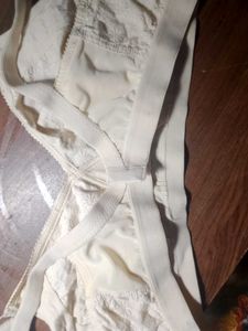 Cream Embroidered Everyday Bra