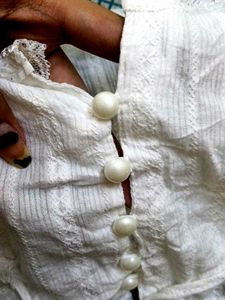 White Lace Trim Camisole Top