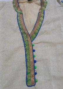 Off-white Embroidered Suit