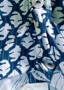 Blue Floral Print Kurta