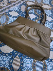New Without Tag Office Handbag In Goldish Colour