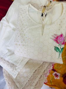 Elegant hand painted hakoba 3 piece suit set