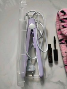 Mini Hair Straightener, Mascara &amp; Hairband