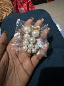 Elegant Pearl Drop Statement Earrings