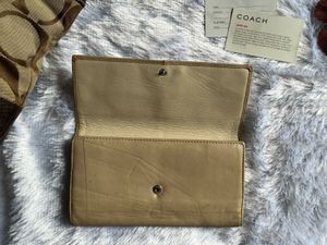Vintage Coach Tote and Wallet Combo with Card