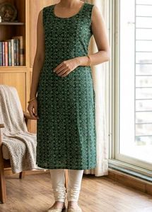 Elegant Emerald Green  only kurta not set