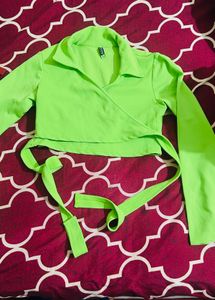 Neon Green Crop Top