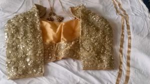Embellished Gold Ethnic Blouse