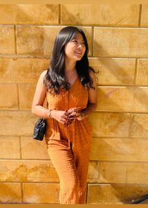 Stylish Orange Jumpsuit