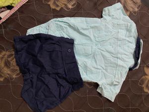 Boys Blue &amp; Black Outfit hopscotch