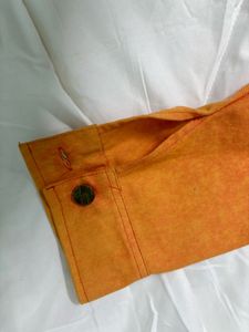 Orange Denim Jacket
