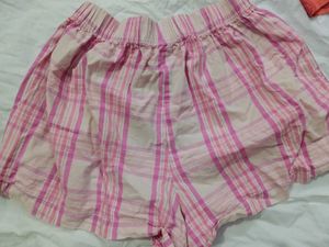 Pink Plaid Sleep Shorts