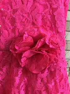 A KIDS Fusia Pink Lace Dress From Mace