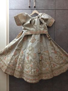 Beige Lehenga Choli Set