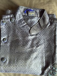 Manyavar Men's Brocade Sherwani Style Kurta