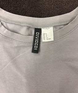 Grey Cropped T-Shirt