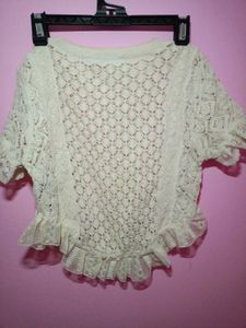 Zara Knit Lace Top