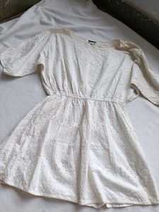EMBROIDERED WHITE DRESS