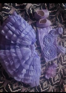 Baby Girl Lavender Tutu Set