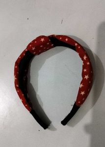 Cute Red Star Print Headband