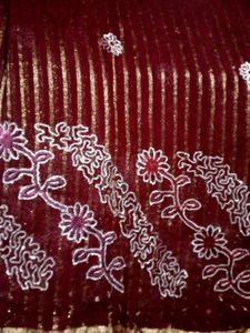 Vintage Floral Batik Fabric