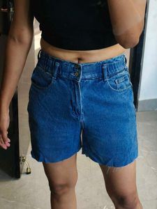 Women's Blue Denim Shorts