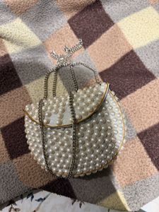 Elegant Beaded Clutch Bag