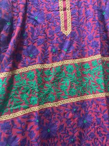 Embroidered woollen suit