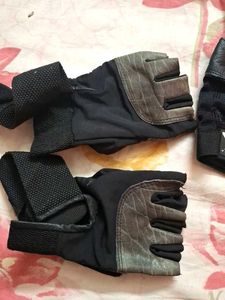 Pure leather Men's Fitness Gloves