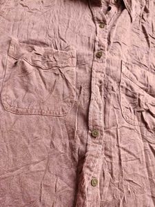 women's brown plain full sleeve shirt