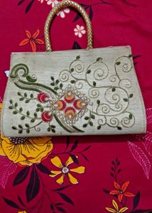 Embroidered Clutch Bag