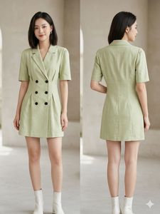 Chic Double-Breasted Blazer Dress