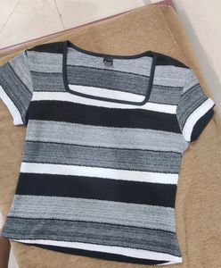 Black Stripes Top