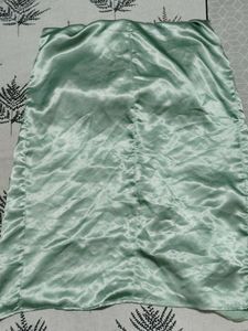 Satin Green Dress