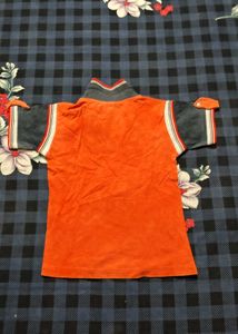 Orange Donald Duck Polo T-Shirt