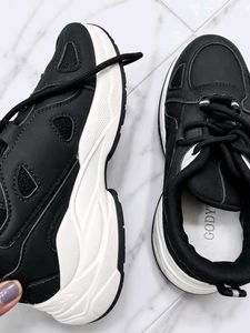 Black Chunky Sneakers