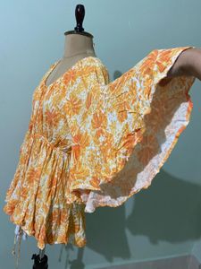 Vibrant Orange Vacation Dress