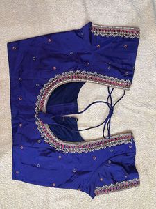 Embroidered Blue Blouse