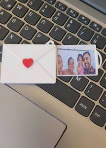 Photo Envelope Keychain 3d Printed