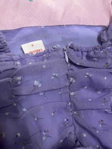 Lilac Floral Mini Dress