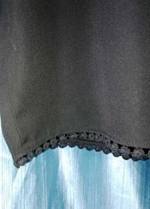 Mango Black Lace Top