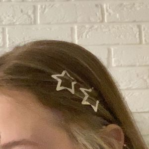restock!! y2k silver star clip 🌟
